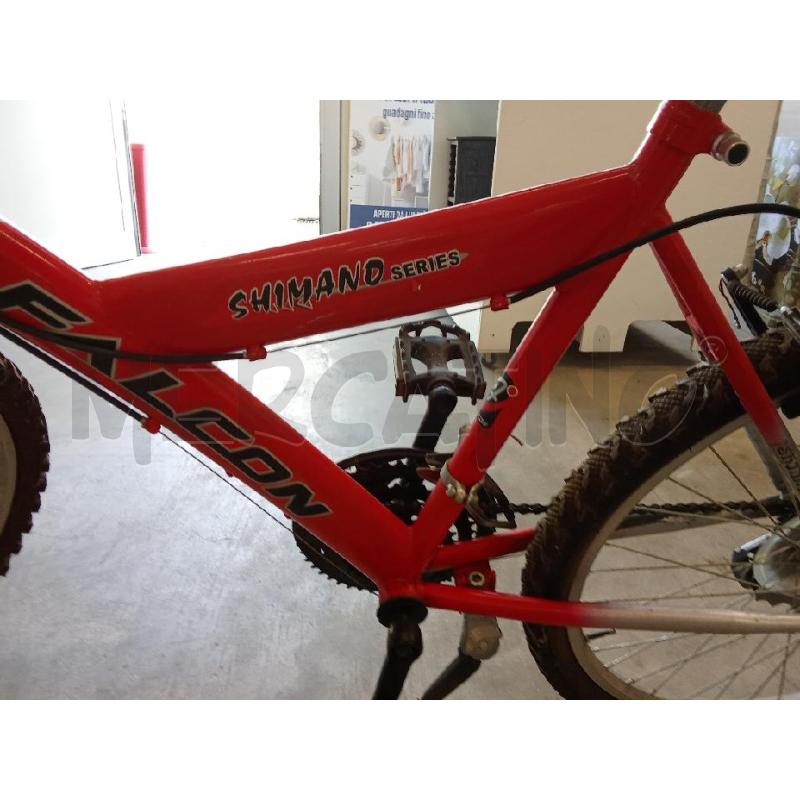 BICICLETTA UOMO ROSSA FALCON MOUNTAN BIKE CAMBIO SHIMANO  | Mercatino dell'Usato San giorgio del sannio 5