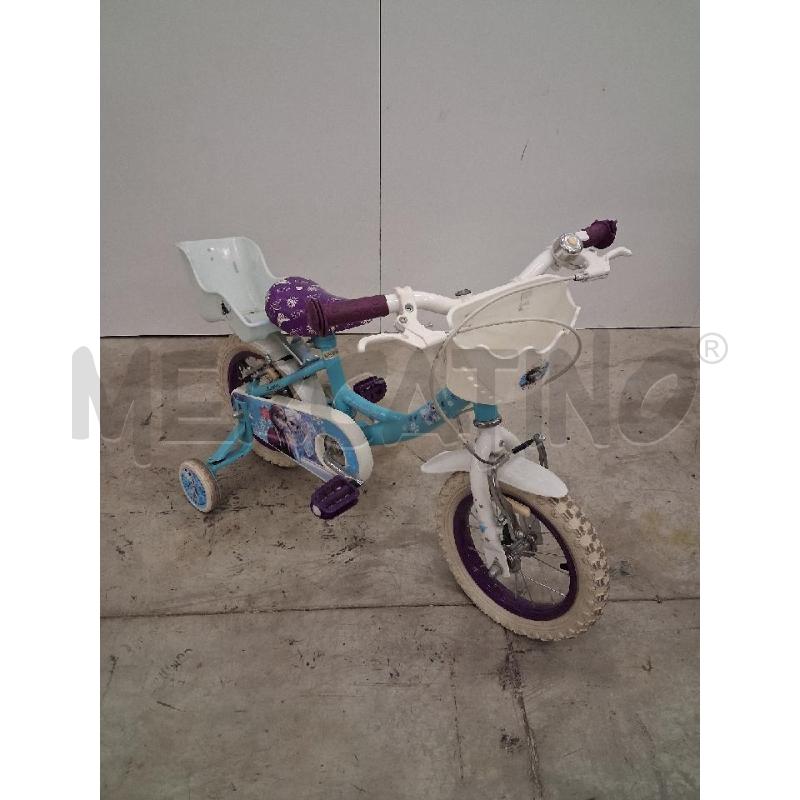 BICICLETTINA BAMBINA VIOLA BIANCA ELSA | Mercatino dell'Usato San giorgio del sannio 1