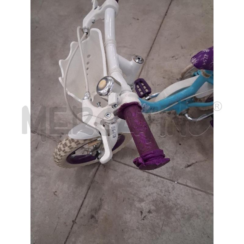 BICICLETTINA BAMBINA VIOLA BIANCA ELSA | Mercatino dell'Usato San giorgio del sannio 5