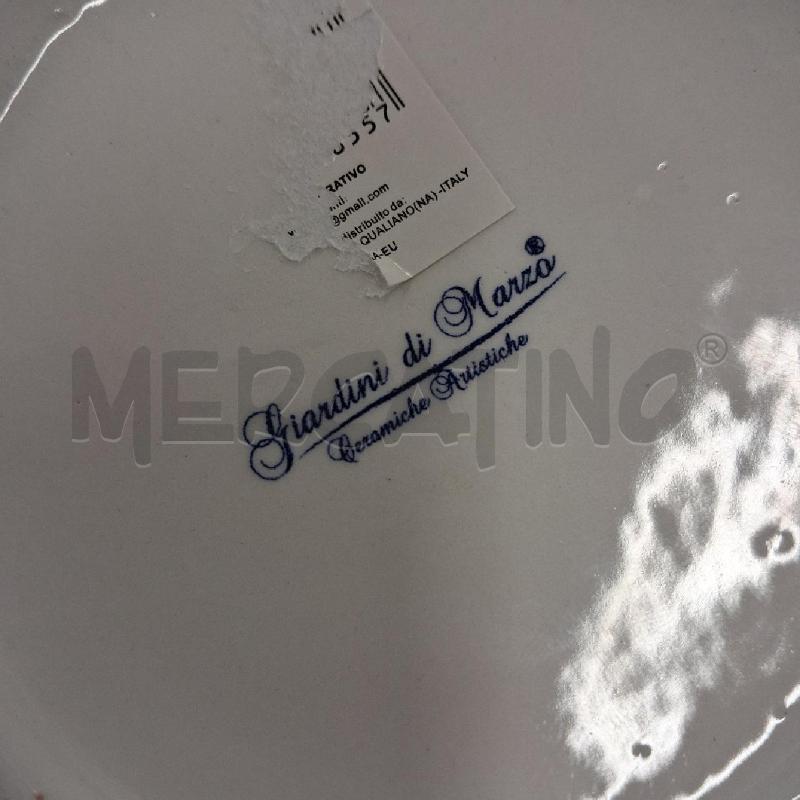 BISCOTTIERA CERAMICA FIOCCO ARGENTATO  | Mercatino dell'Usato San giorgio del sannio 5