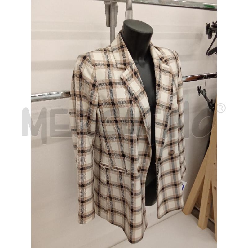 BLAZER DONNA BEIGE QUADRETTI NERO HM  | Mercatino dell'Usato San giorgio del sannio 2