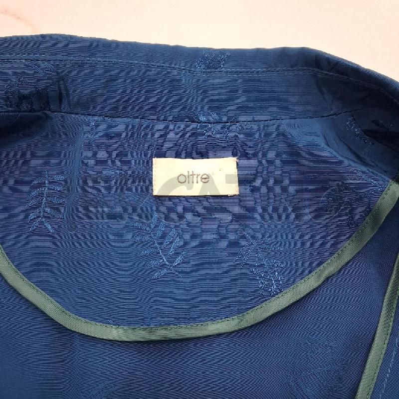 BLAZER DONNA BLU PETROLIO OLTRE DISEGNO FOGLIE | Mercatino dell'Usato San giorgio del sannio 4