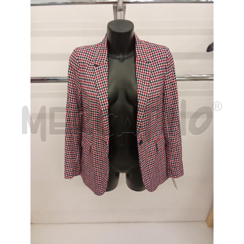 BLAZER DONNA QUADRETTI BUL ROSSI BIANCHI STRADIVARIUS S | Mercatino dell'Usato San giorgio del sannio 1