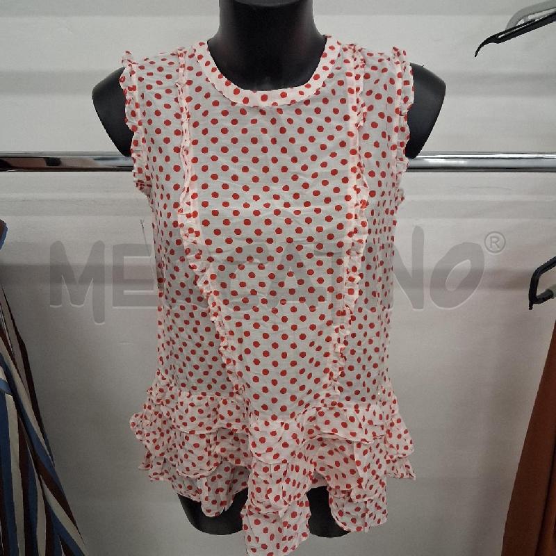BLUSA BAMBINA BIANCA POIS ROSSI TWINSET | Mercatino dell'Usato San giorgio del sannio 1