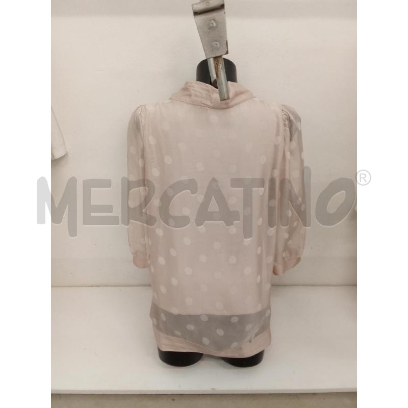 BLUSA DONNA POIS VELO ROSA CIPRIA ROSA  | Mercatino dell'Usato San giorgio del sannio 2