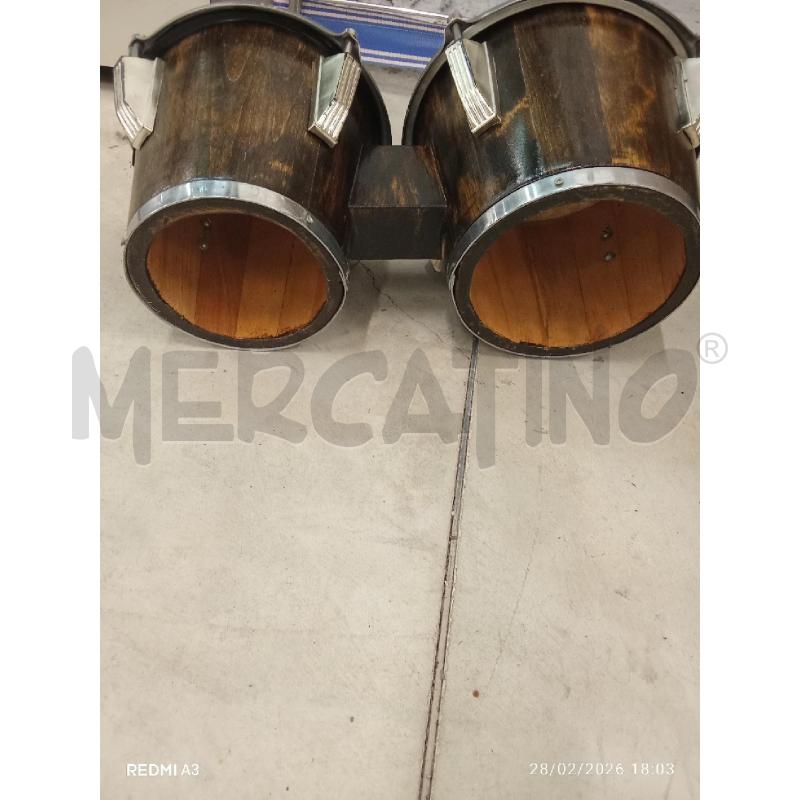 BONGO TAMBURELLO LEGNO PELLE  | Mercatino dell'Usato San giorgio del sannio 2