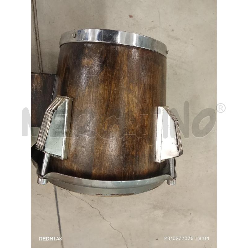 BONGO TAMBURELLO LEGNO PELLE  | Mercatino dell'Usato San giorgio del sannio 4