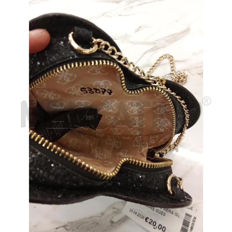 BORSA BAMBINO NERA GLITTER CUORE GUESS KIDS  | Mercatino dell'Usato San giorgio del sannio 4
