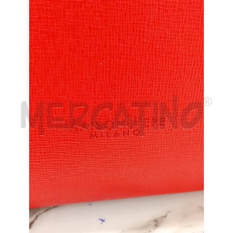 BORSA DONNA A SPALLA ROSSA MAISON PEPE  | Mercatino dell'Usato San giorgio del sannio 4