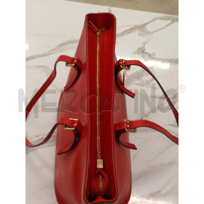 BORSA DONNA A SPALLA ROSSA MAISON PEPE  | Mercatino dell'Usato San giorgio del sannio 5