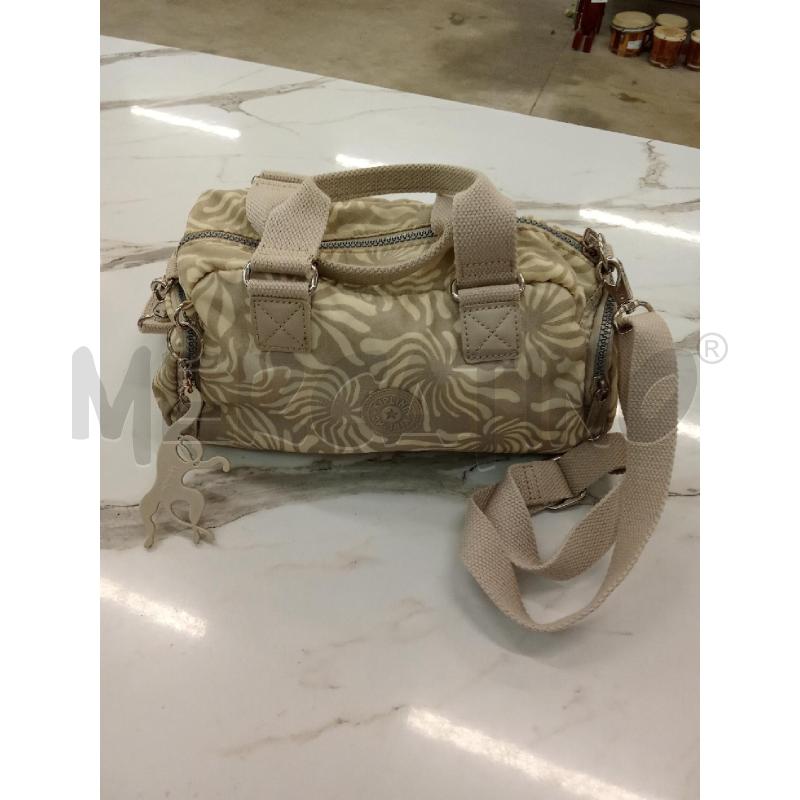 BORSA DONNA BEIGE INS PIÙ SCURI KIPLING TRACOLLA  | Mercatino dell'Usato San giorgio del sannio 1