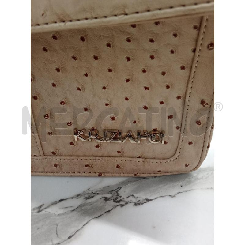 BORSA DONNA BEIGE KRIZIA | Mercatino dell'Usato San giorgio del sannio 3