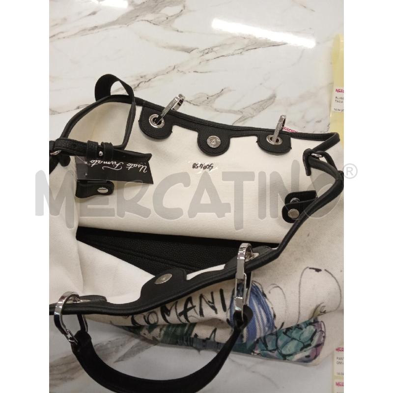 BORSA DONNA BIANCA  INS. VERDE ARMANI | Mercatino dell'Usato San giorgio del sannio 3