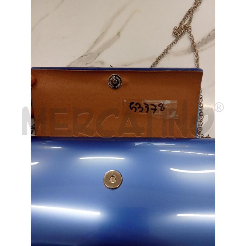 BORSA DONNA BLU METALLICA VILLANUEVA  | Mercatino dell'Usato San giorgio del sannio 2