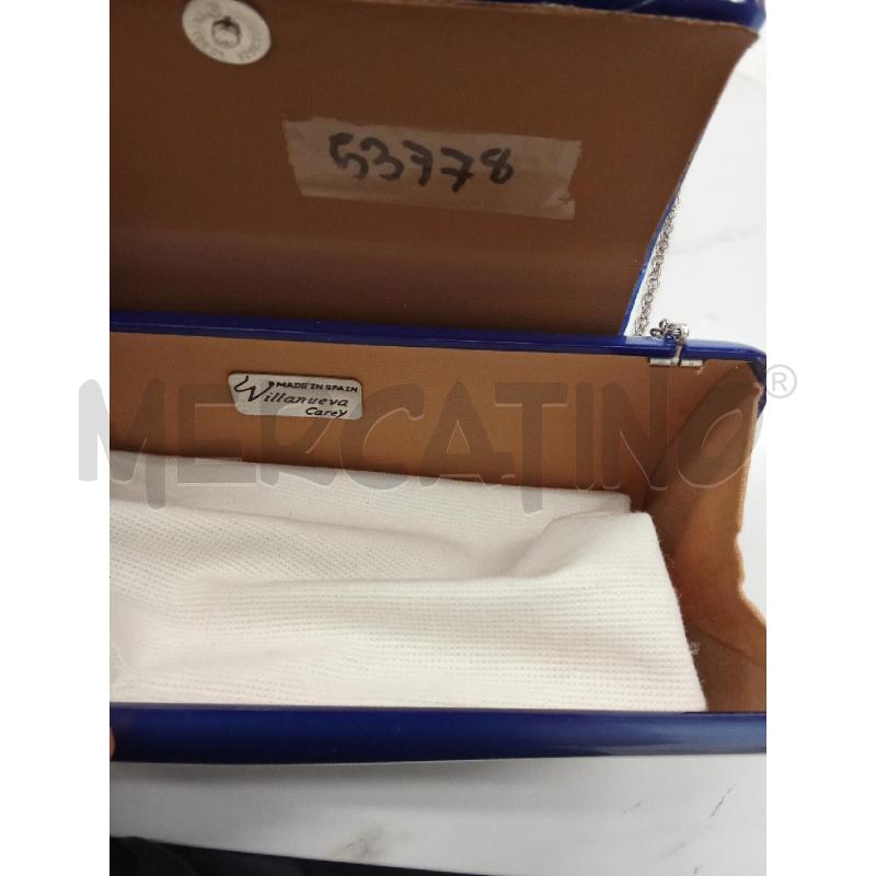 BORSA DONNA BLU METALLICA VILLANUEVA  | Mercatino dell'Usato San giorgio del sannio 3