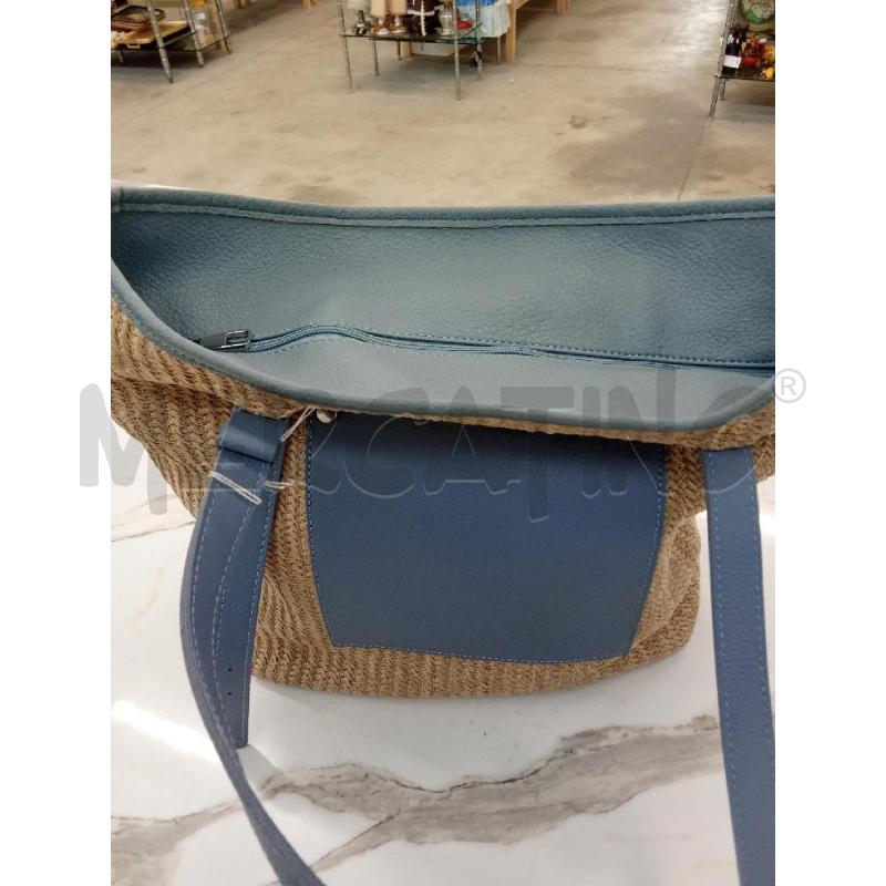 BORSA DONNA CORDA AZZURRO PASTELLO TASCHINO | Mercatino dell'Usato San giorgio del sannio 3