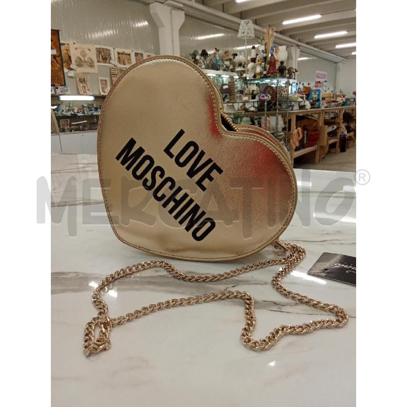 BORSA DONNA DORATA LOVE MOSCHINO | Mercatino dell'Usato San giorgio del sannio 1
