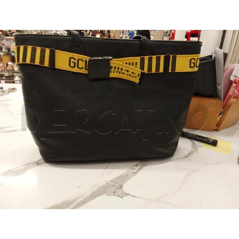 BORSA DONNA GCLN NERA CON CINTURA GIALLA | Mercatino dell'Usato San giorgio del sannio 2