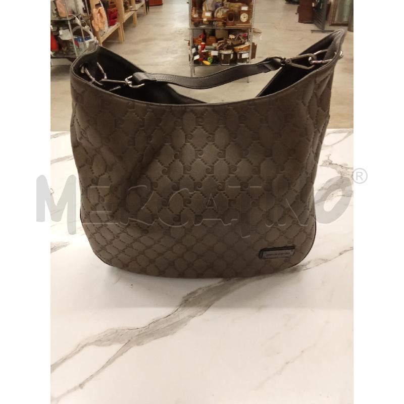 BORSA DONNA GRIGIO TORTORA PIERRE CARDIN  | Mercatino dell'Usato San giorgio del sannio 1