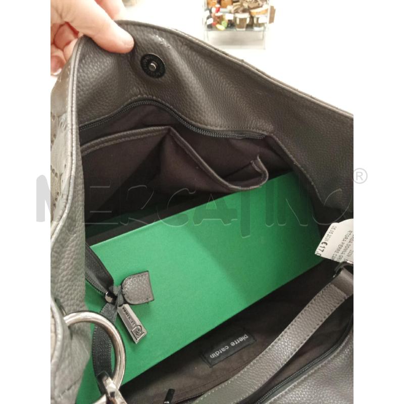 BORSA DONNA GRIGIO TORTORA PIERRE CARDIN  | Mercatino dell'Usato San giorgio del sannio 3