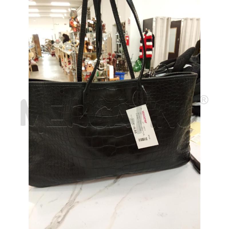 BORSA DONNA NERA FURLA EFFETTO COCCODRILLO | Mercatino dell'Usato San giorgio del sannio 1