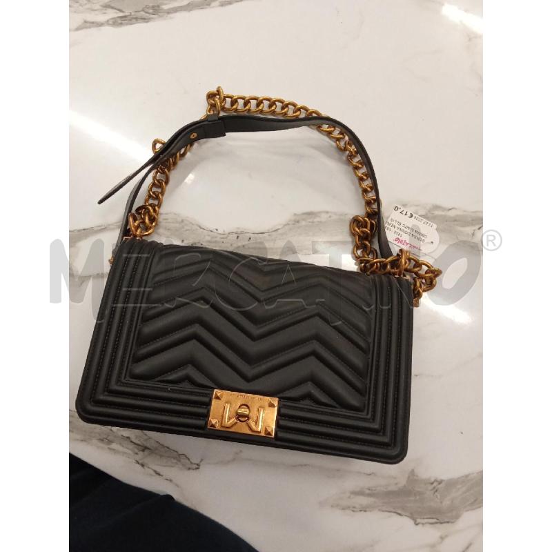 BORSA DONNA NERA IN GOMMA MARC ELLIS CATENA  | Mercatino dell'Usato San giorgio del sannio 2