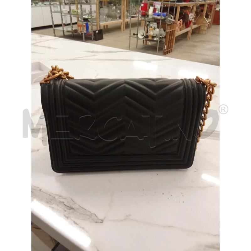 BORSA DONNA NERA IN GOMMA MARC ELLIS CATENA  | Mercatino dell'Usato San giorgio del sannio 3