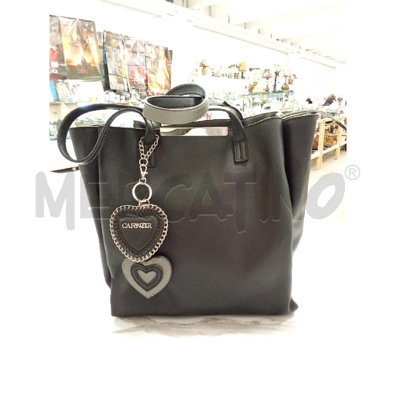 BORSA DONNA NERA MANICI CAFÈ NOIR  | Mercatino dell'Usato San giorgio del sannio 1