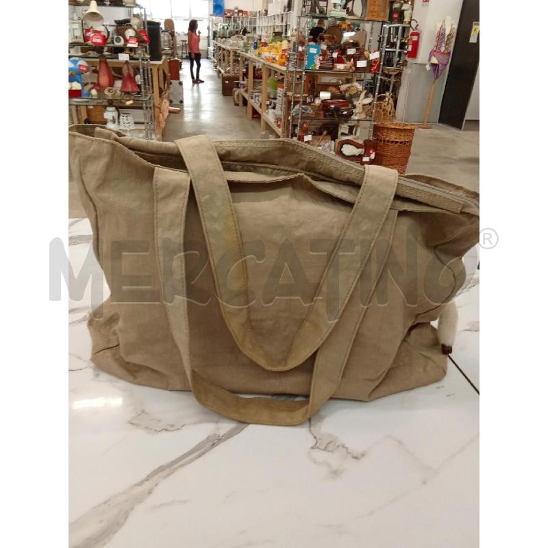 BORSA DONNA SHOPPERTORTORA CON SCIMMIA BIANCA KIPLING  | Mercatino dell'Usato San giorgio del sannio 2