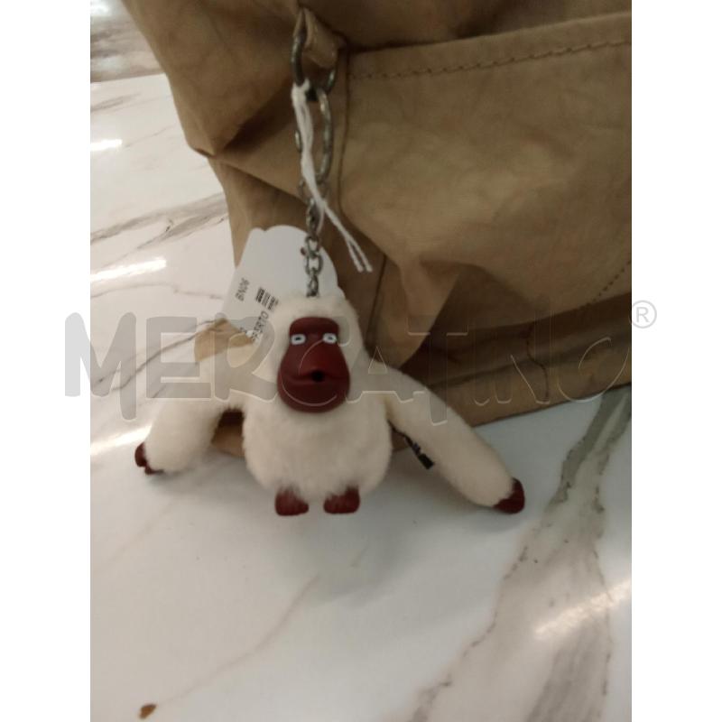 BORSA DONNA SHOPPERTORTORA CON SCIMMIA BIANCA KIPLING  | Mercatino dell'Usato San giorgio del sannio 3
