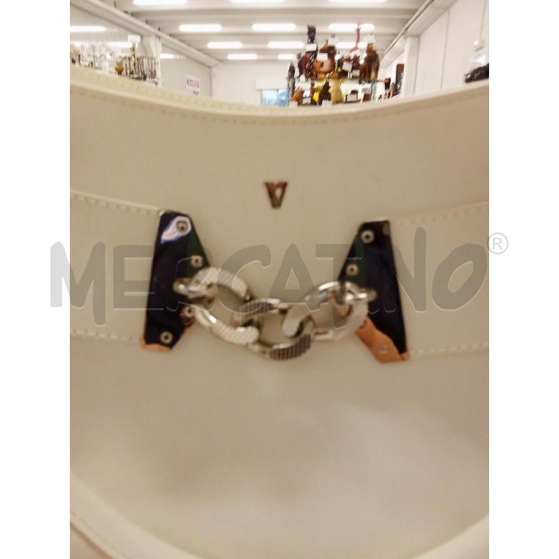 BORSA DONNA VALLEVERDE BIANCA DET.ARGENTATO | Mercatino dell'Usato San giorgio del sannio 5