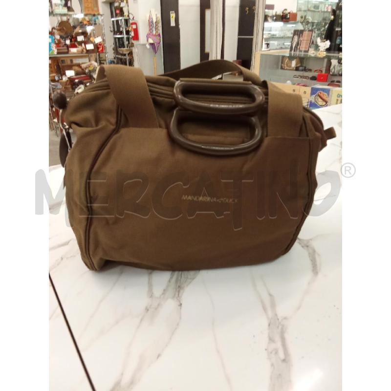 BORSA DONNA VERDE MILITARE MANDARINA DUCK MANICI RIGIDI  | Mercatino dell'Usato San giorgio del sannio 1