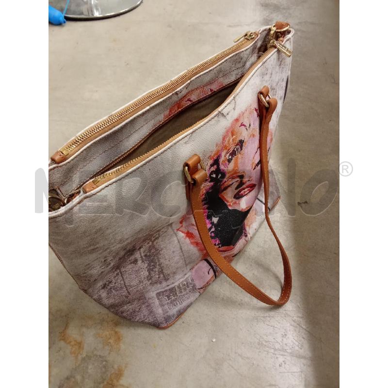 BORSA DONNA YNOT STAMPA MARILYN MONROE | Mercatino dell'Usato San giorgio del sannio 3