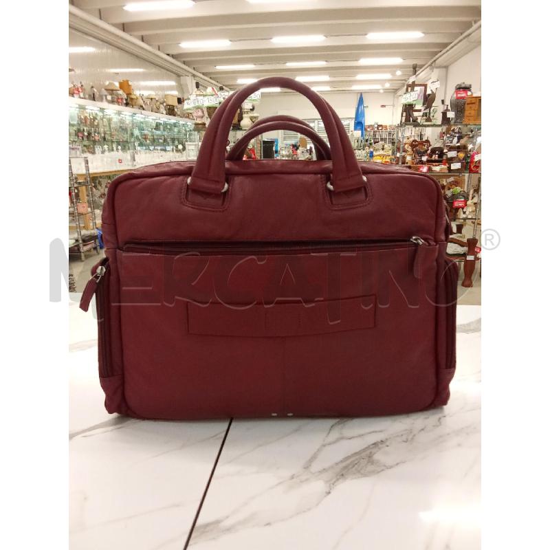 BORSONE PELLE BORDEAUX  | Mercatino dell'Usato San giorgio del sannio 3