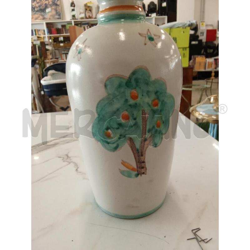 BOTTIGLIA CERAMICA VECCHIA VIETRI DONNA ALBERO  | Mercatino dell'Usato San giorgio del sannio 2
