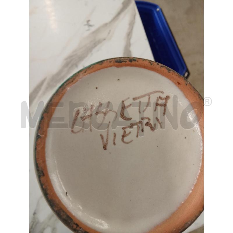 BOTTIGLIA CERAMICA VECCHIA VIETRI DONNA ALBERO  | Mercatino dell'Usato San giorgio del sannio 5
