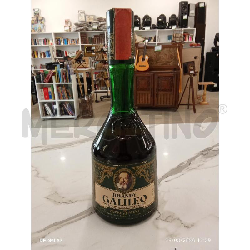 BOTTIGLIA GALILEO BRANDY OLTRE 3 ANNI DISTELLERIA SAMAIA  | Mercatino dell'Usato San giorgio del sannio 1