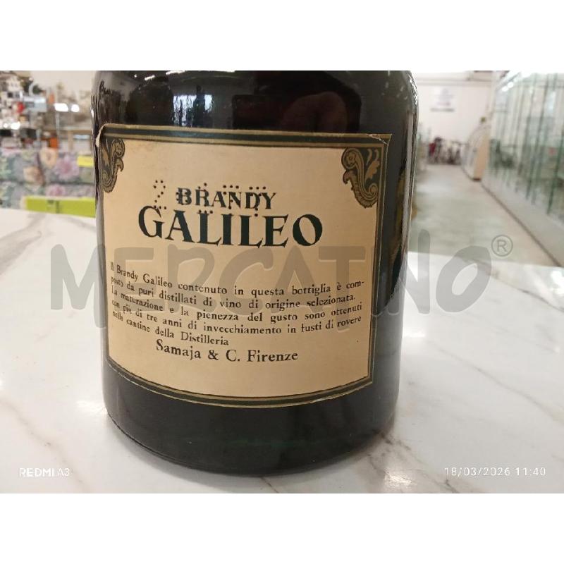 BOTTIGLIA GALILEO BRANDY OLTRE 3 ANNI DISTELLERIA SAMAIA  | Mercatino dell'Usato San giorgio del sannio 5