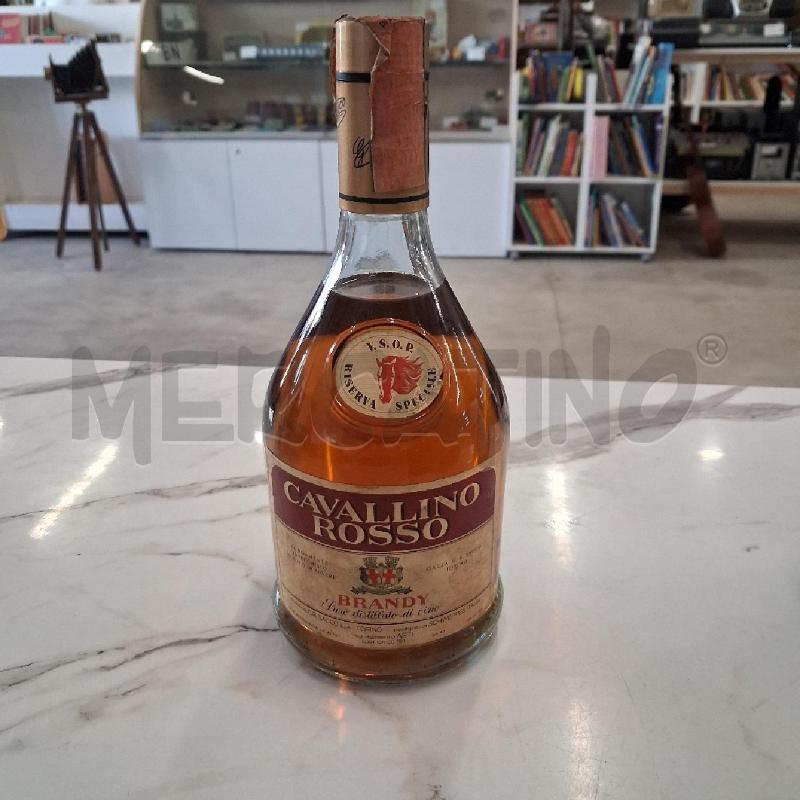BOTTIGLIA VINATGE CAVALLINO ROSSO BRANDY  | Mercatino dell'Usato San giorgio del sannio 1