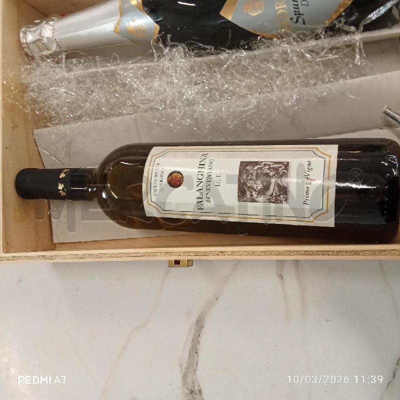 BOTTIGLIA VINO + SPUMANTE CASSA LEGNOC ANTINA SOLOPACA  | Mercatino dell'Usato San giorgio del sannio 3