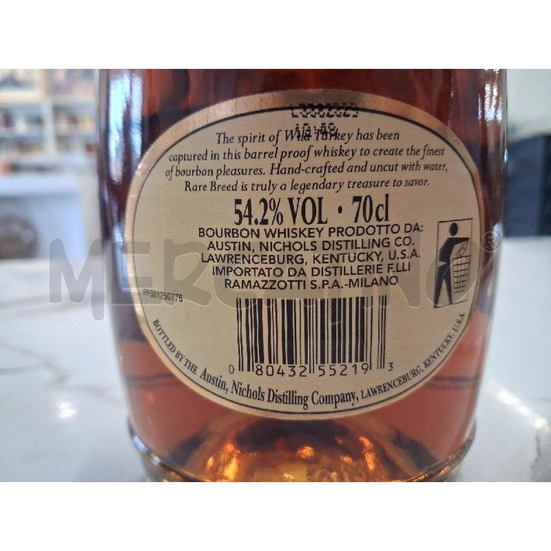 BOTTIGLIA WILD TURKEY  RARE BREED  | Mercatino dell'Usato San giorgio del sannio 5