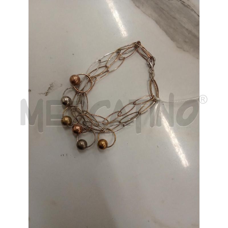 BRACCIALE A. CERCHIETTI OVALI CON PENDENTI  | Mercatino dell'Usato San giorgio del sannio 3
