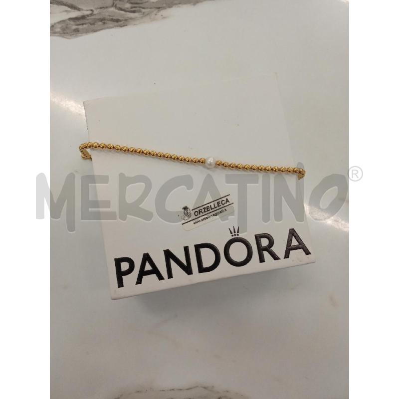 BRACCIALE DORATO CON PERLA D'ACQUA PANDORA  | Mercatino dell'Usato San giorgio del sannio 1