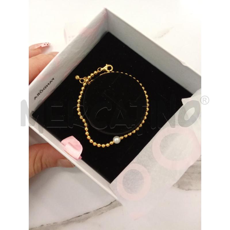 BRACCIALE DORATO CON PERLA D'ACQUA PANDORA  | Mercatino dell'Usato San giorgio del sannio 2