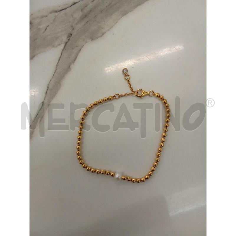BRACCIALE DORATO CON PERLA D'ACQUA PANDORA  | Mercatino dell'Usato San giorgio del sannio 3