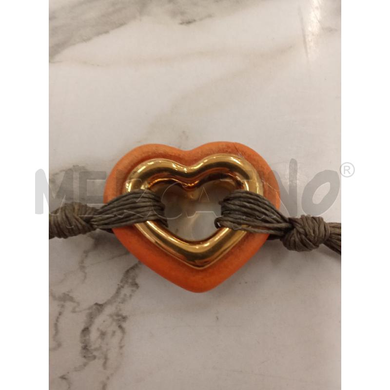 BRACCIALE + ORECCHINI THUN CUORE ARANCIONE BIANCO | Mercatino dell'Usato San giorgio del sannio 3
