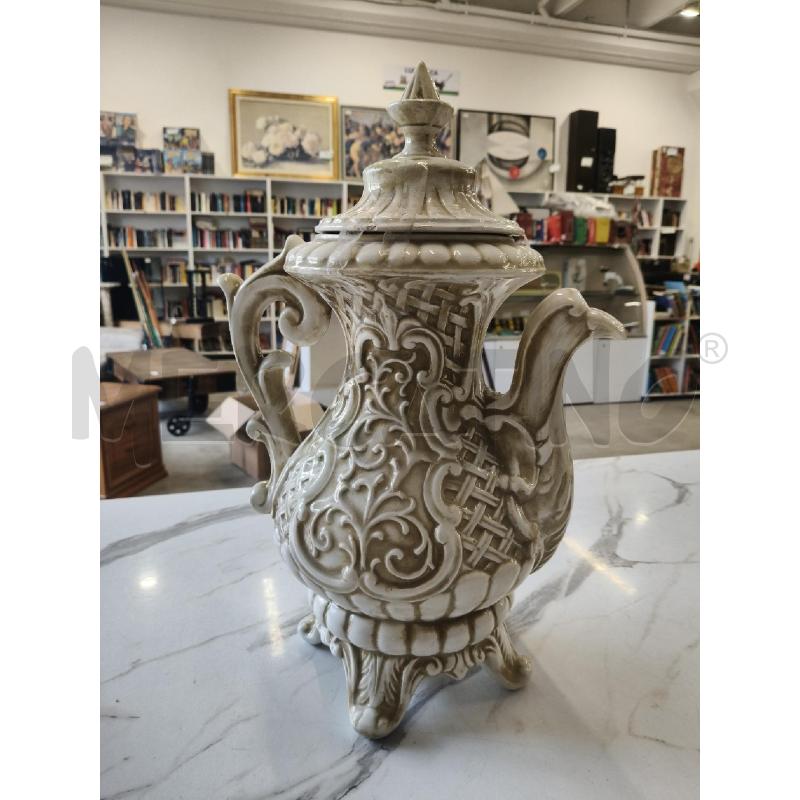 BROCCA CERAMICA FIORI RILIEVO CAPODIMONTE  | Mercatino dell'Usato San giorgio del sannio 3