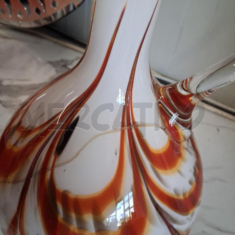 BROCCA VETRO MURANO INCOLLATA SCHEGGIATA  | Mercatino dell'Usato San giorgio del sannio 4