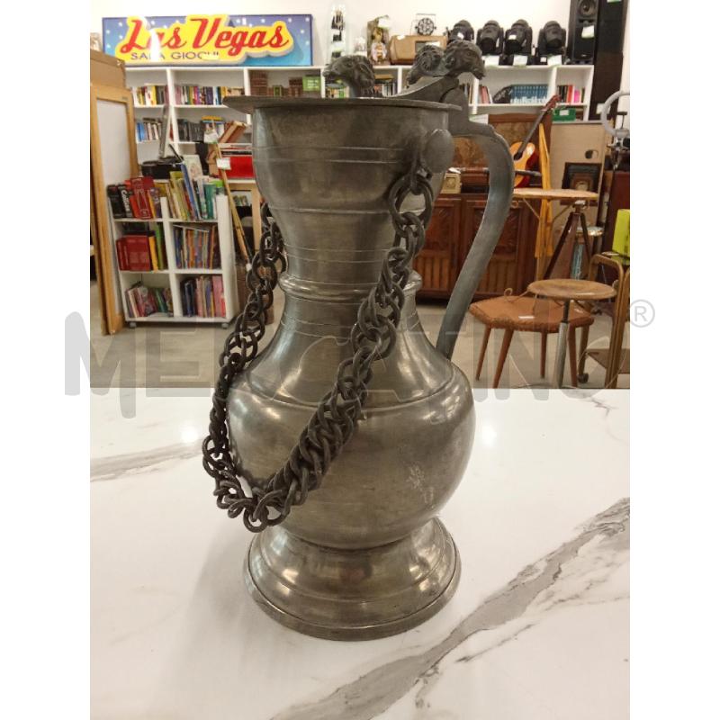 BROCCA VINATGE PELTRO CON CATENA 30CM | Mercatino dell'Usato San giorgio del sannio 1