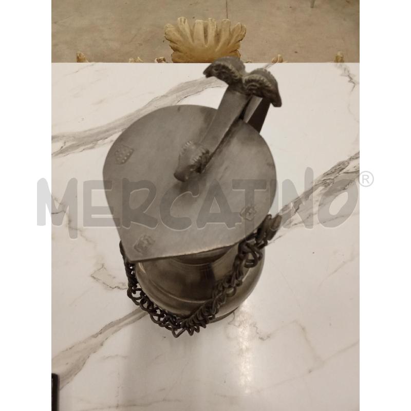 BROCCA VINATGE PELTRO CON CATENA 30CM | Mercatino dell'Usato San giorgio del sannio 2